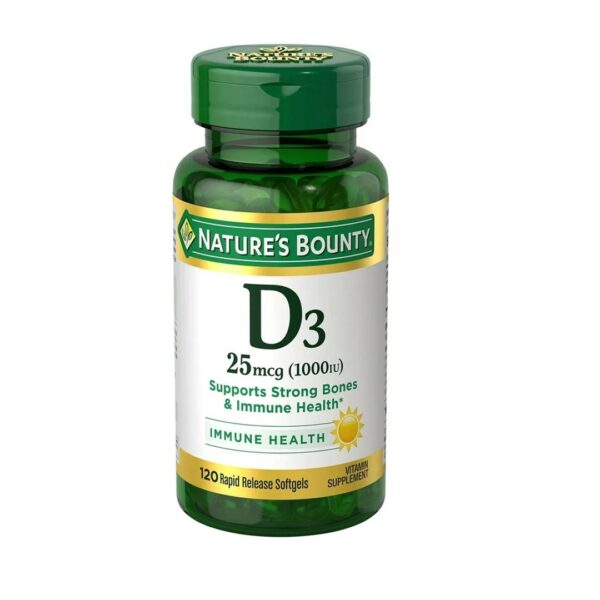 Nature's Bounty Vitamin D3 1000 IU 120Softgels