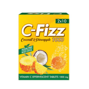 Cfizz Pineapple Coconut Flavour Bottle Of 20 Effervescent Tablets