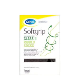 Scholl Ribbed Socks, Class II Medium Support
