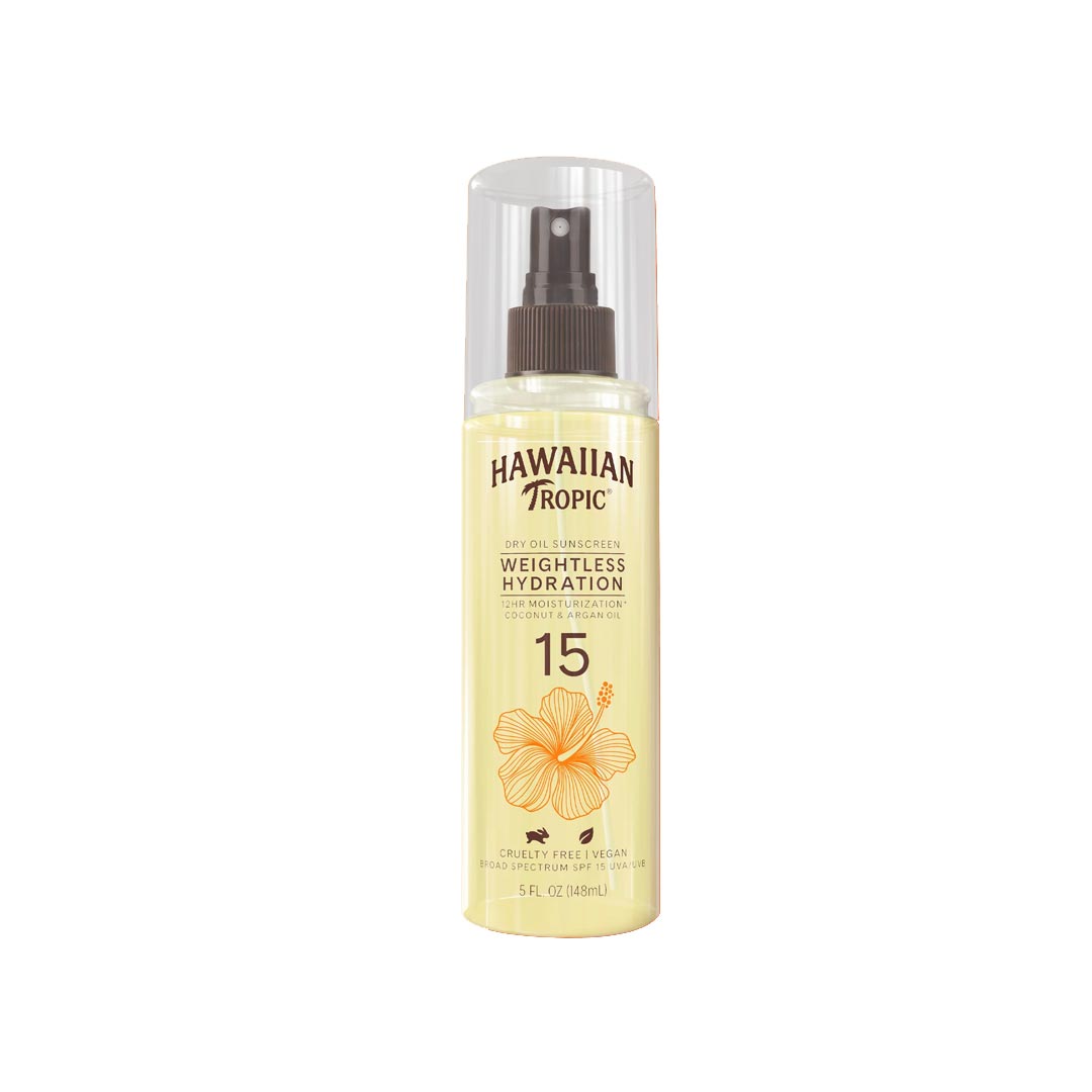 Hawaiian Tropic Silk Weightless Hydration Oil Spf15 5oz