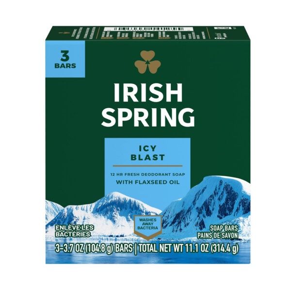 Irish Spring Icy Blast Soap 3 Bars