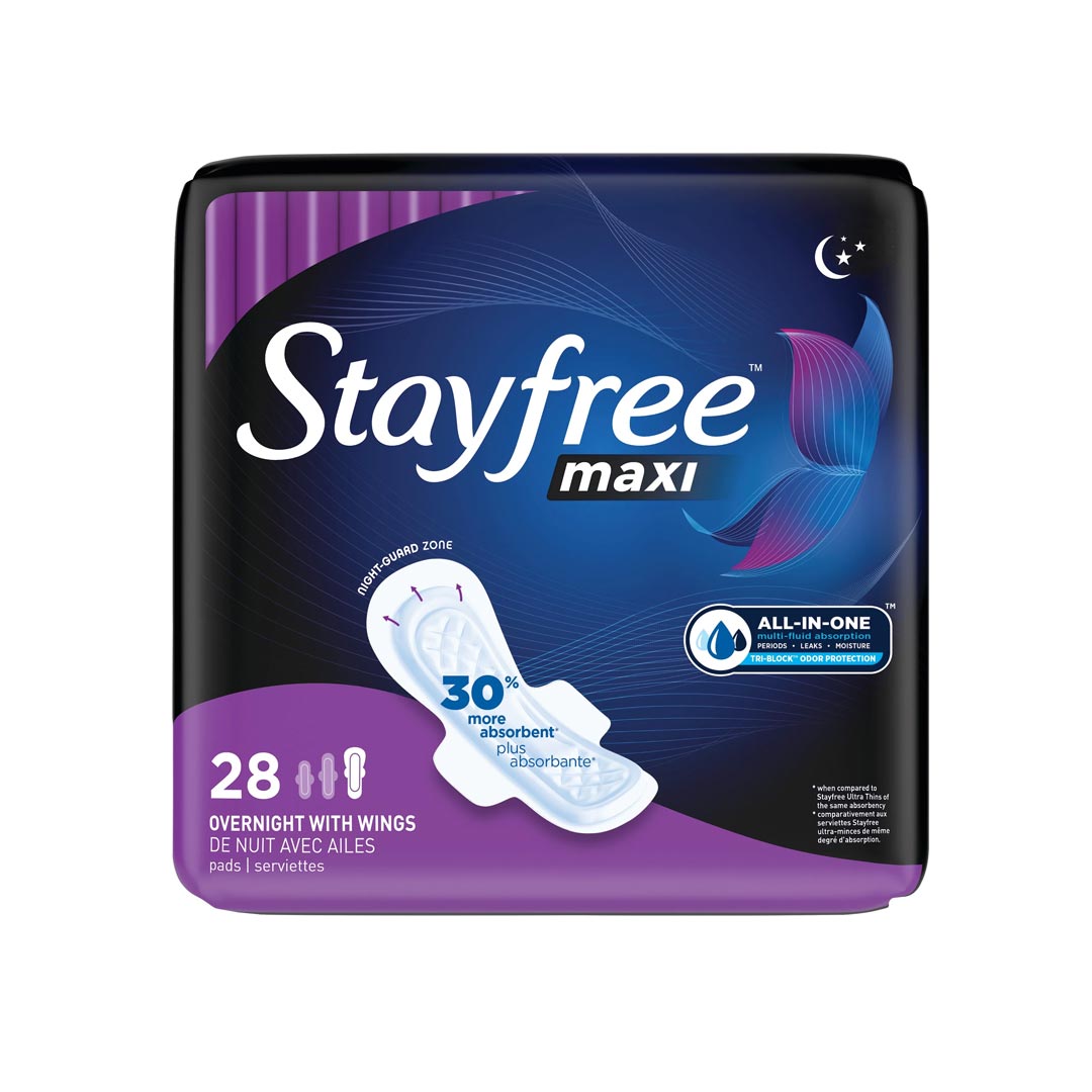 Stayfree Maxi Over Night Wings 28S