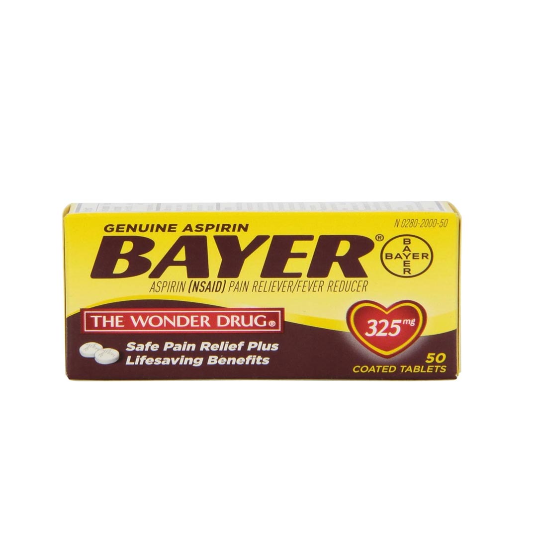 Bayer Aspirin Tabs 325Mg  50tabs