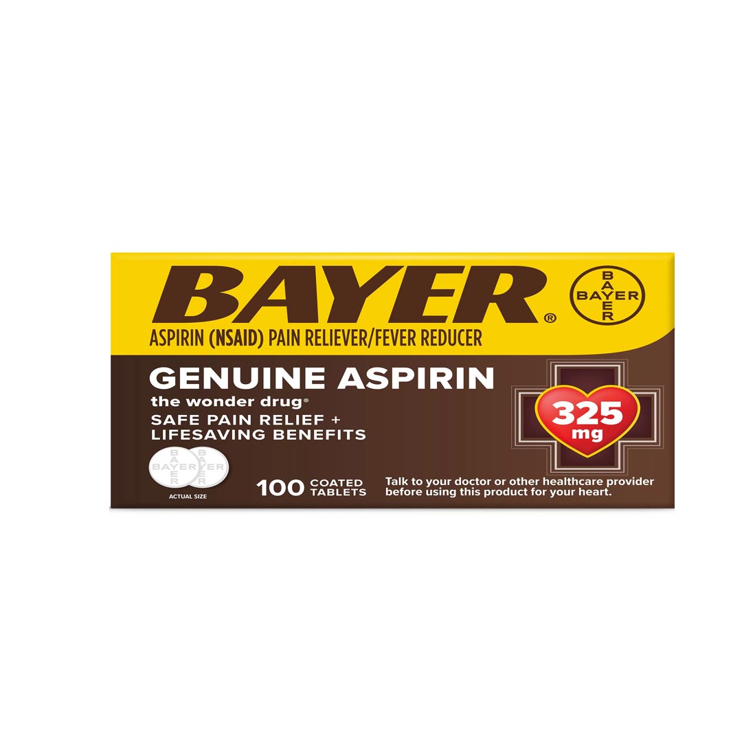 Bayer Aspirin Tabs 325Mg  100tabs
