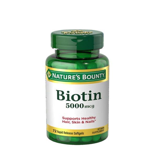 Nature's Bounty Biotin 5000Mg 72softgels