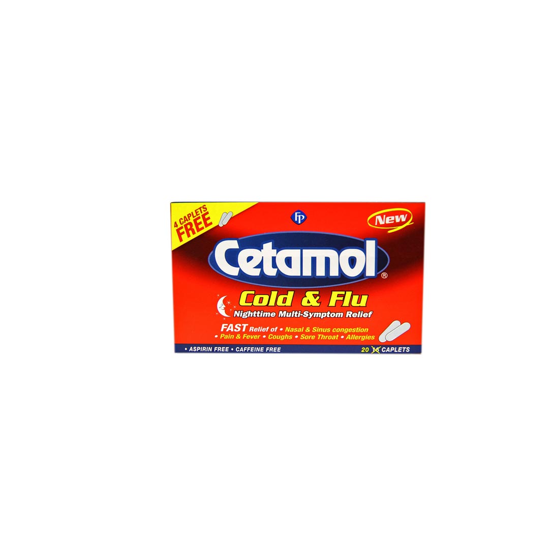 Cetamol Cold & Flu Night Caps 20