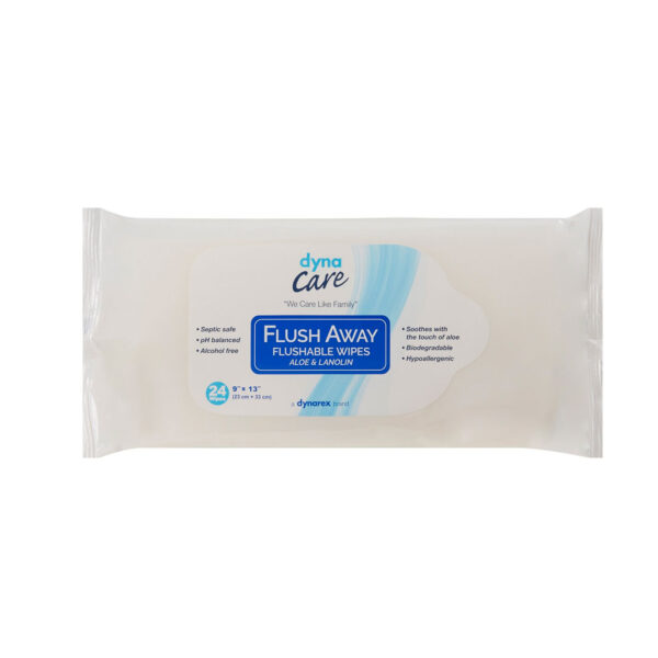Dyna Care Flush Away Flushable Wipes