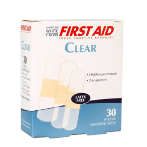 White Cross First Aid Clear Bandages