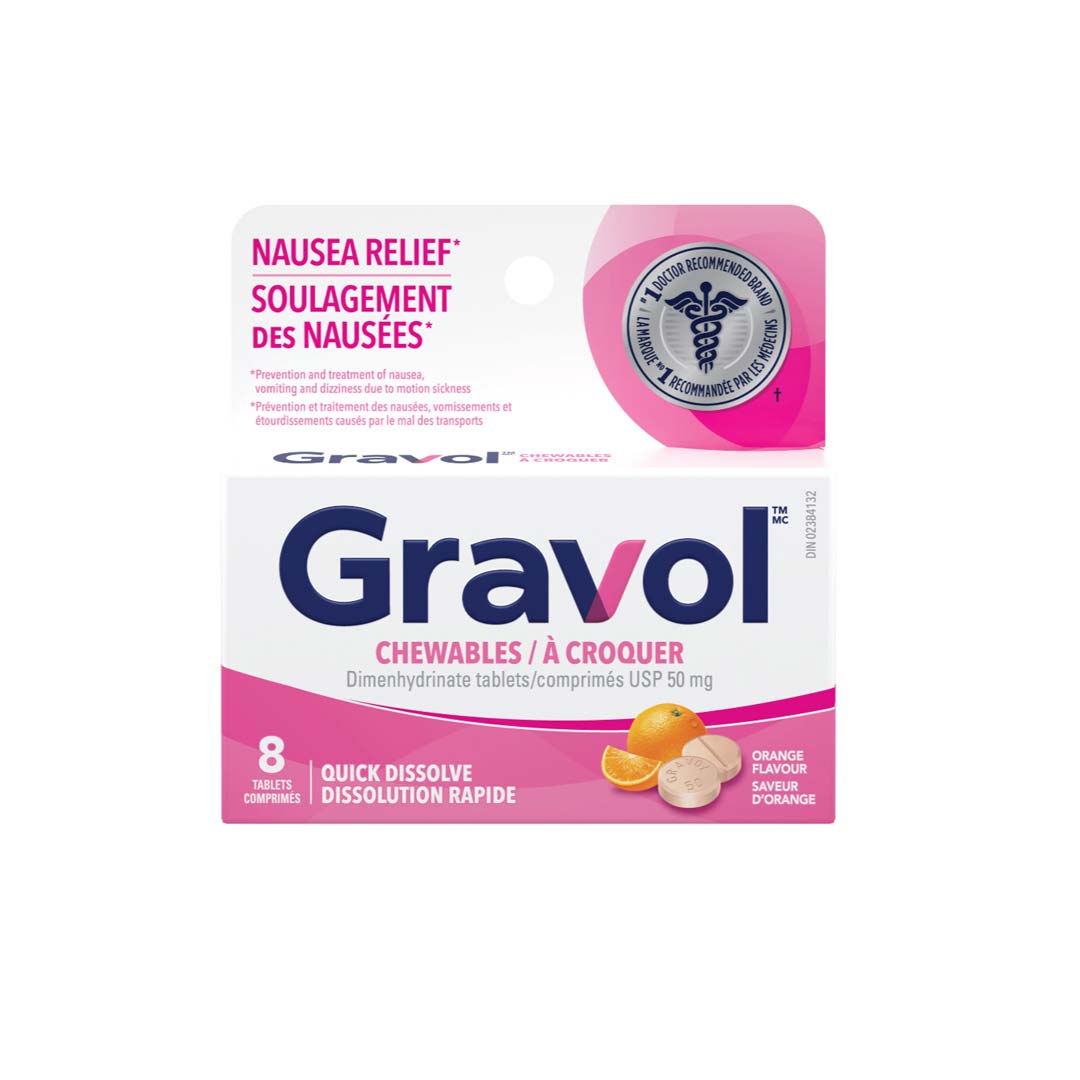 Gravol Chewables Orange 50mg