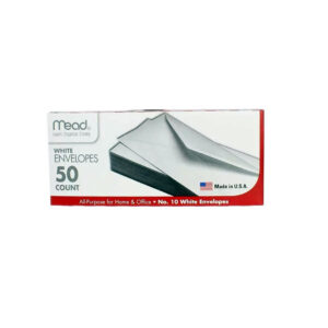 Mead White Envelopes- Plain 50 Count