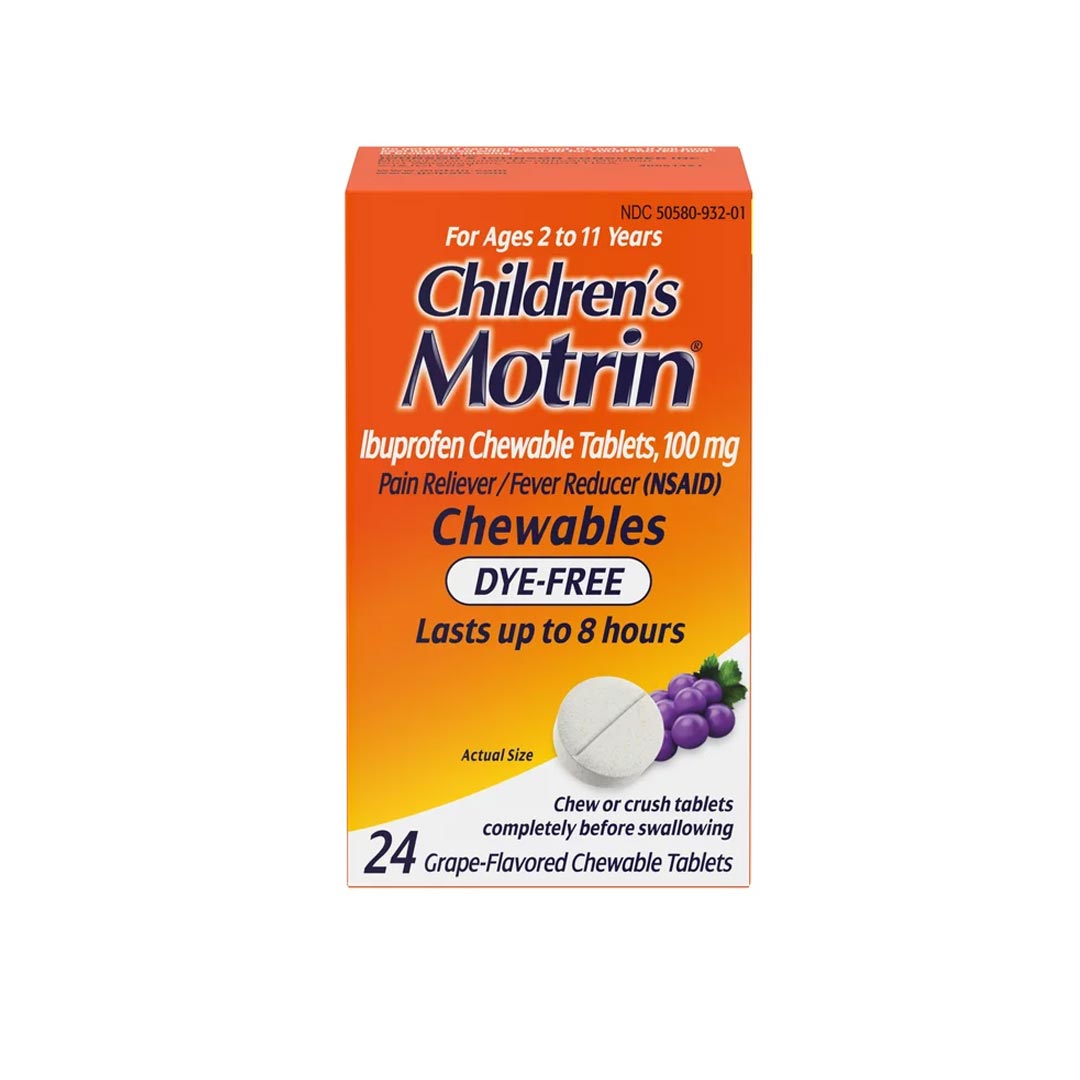 Motrin Child Dye Free Chew Grape