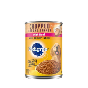 Pedigree Ground Dinner Beef Canned Dog Food 13.2oz