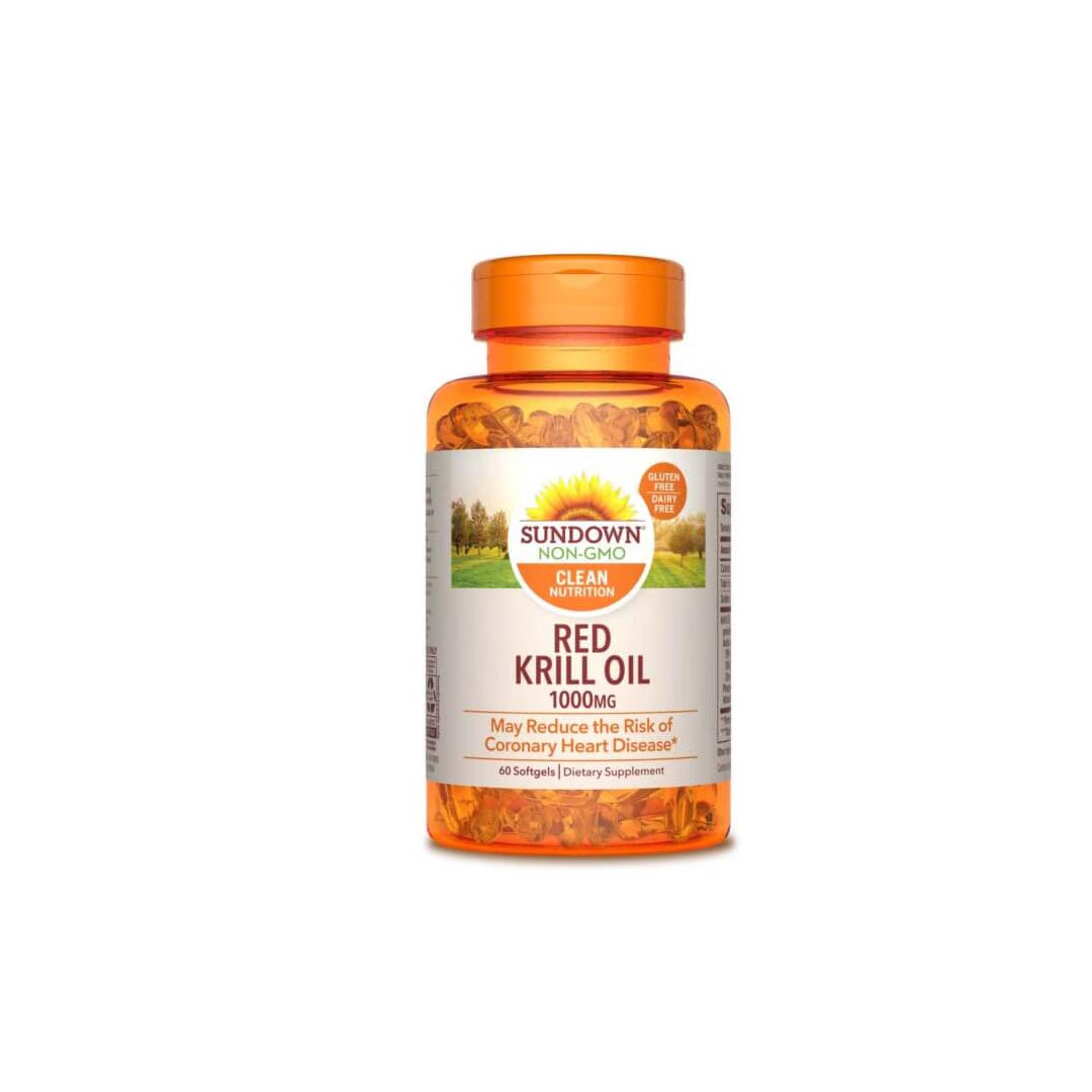 Sundown Non-Gmo Red Krill Oil 1000mg