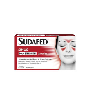 Sudafed Sinus Max Strength 16caps