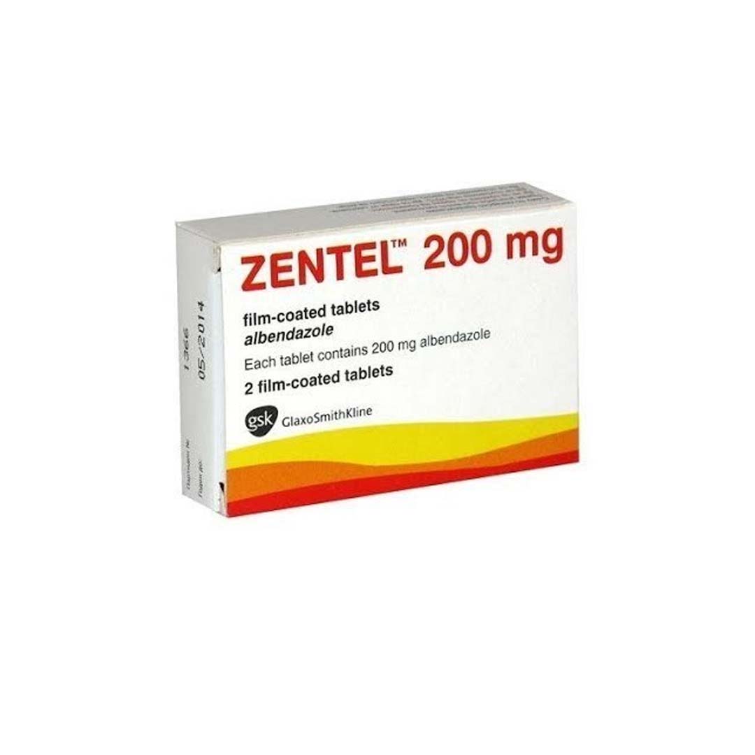 Zentel Tabs 200mg 2 Tablets