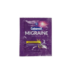 Cetamol Migraine Pain Reliever 2 Caps