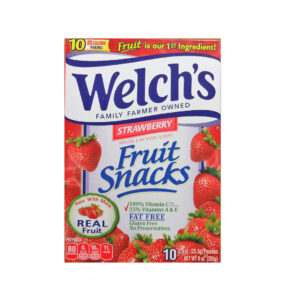 Welch's Box Strawberry Snacks 10 Pouches