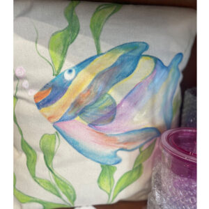 Hand Painted Pillow Cover