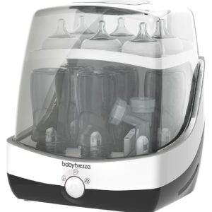 Baby Brezza 10 Minute Baby Bottle Sterilizer + Dryer - Superfast Electric Steam Sterilization - Universal Sterilizing for All Bottles, Pacifiers + Breast Pump Parts