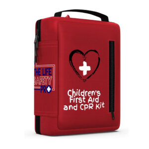 Portable First Aid Kit for Kids with CPR Shield - Ideal for Home, Car, School, Camping, and as a Travel First aid kit. Latex-Free Bandages – Children First Aid Guide by The Life Safety Pro