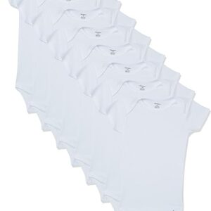 Gerber Baby 8-Pack Short Sleeve Onesie Bodysuits 12Months