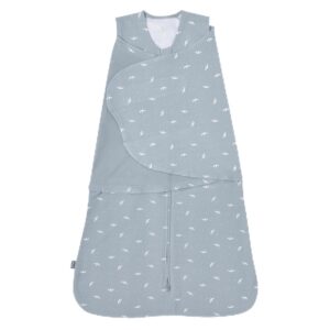 HALO 100% Cotton Sleepsack Swaddle, 3-Way Adjustable Wearable Blanket, TOG 1.5, Birds, Small, 3-6 Months