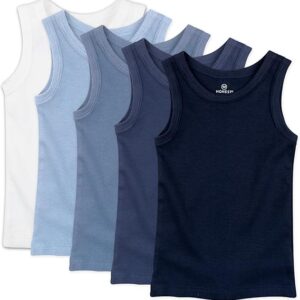 HonestBaby Multipack Long Sleeve T-shirts Tee 100% Organic Cotton Baby, Toddler, Kids, Boys, Girls 6-9Months Sea Ombre