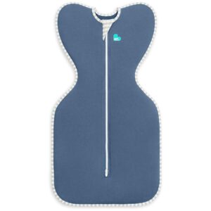 Love to Dream Swaddle UP, Baby Sleep Sack, Self-Soothing Swaddles for Newborns, Improves Sleep, Snug Fit Helps Calm Startle Reflex, New Born Essentials for Baby, 8-13lb, Denim