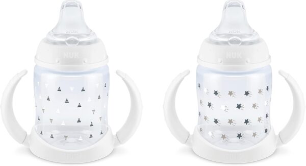 NUK Learner Cup, 6+ Months, Timeless Collection, Amazon Exclusive, 5 Oz, Pack of 2 – BPA Free, Spill Proof Sippy Cup