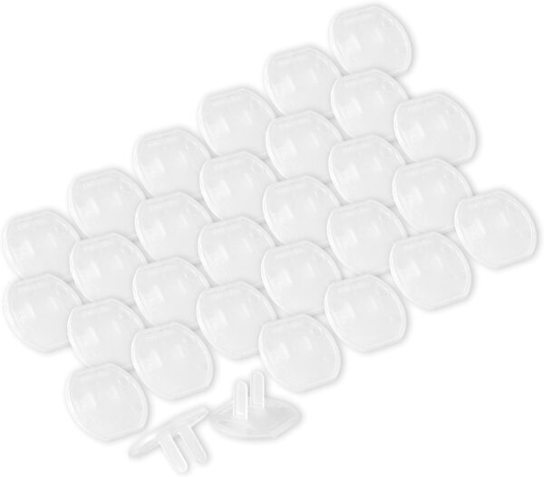 Power Gear Outlet Covers Baby Proofing Child Proof Plug Covers for Electrical Outlets Easy Install Outlet Plug Covers UL Listed Shock Prevention Clear 51175 30 Count