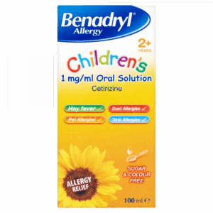 Benadryl Allergy Children's 6+ 1mg Oral Solution 100ml