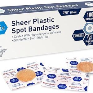 Med Pride Sheer Plastic Spot Bandages